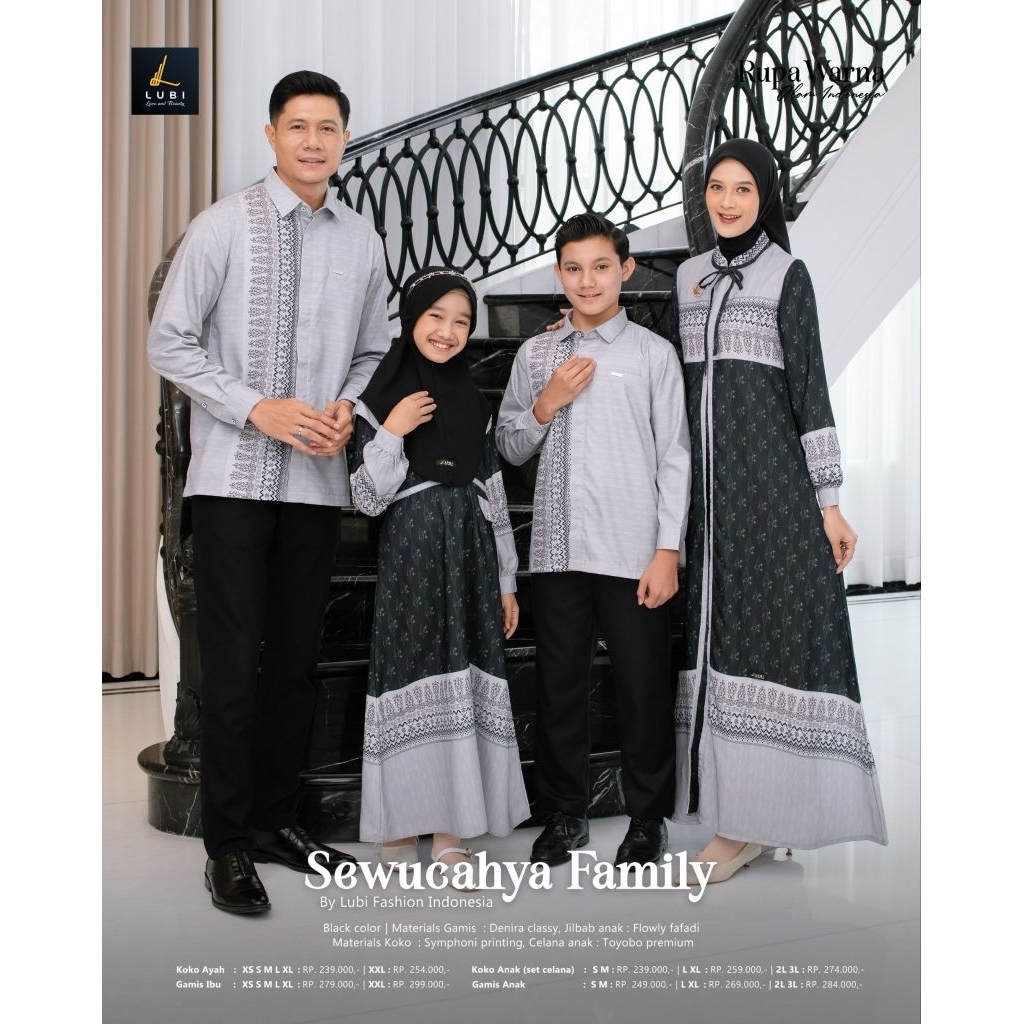 Sewucahya Family Series By Lubi/gamis Lubi/Koko Lubi/Koko Anak/Gamis Anak/Series Terbaru