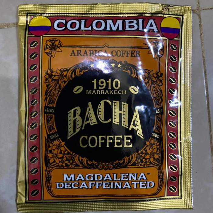 BACHA Coffee Arabica Coffee Satuan 12gr/pcs Magdalena Decaffeinated, Colombia Coffee Bacha