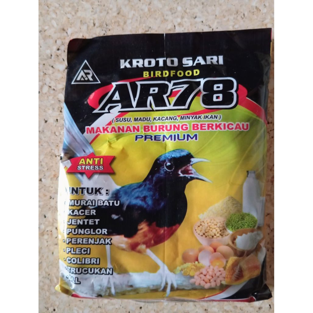 Voer (Pur) AR 78 kroto sari pakan murai, trucuk, dll