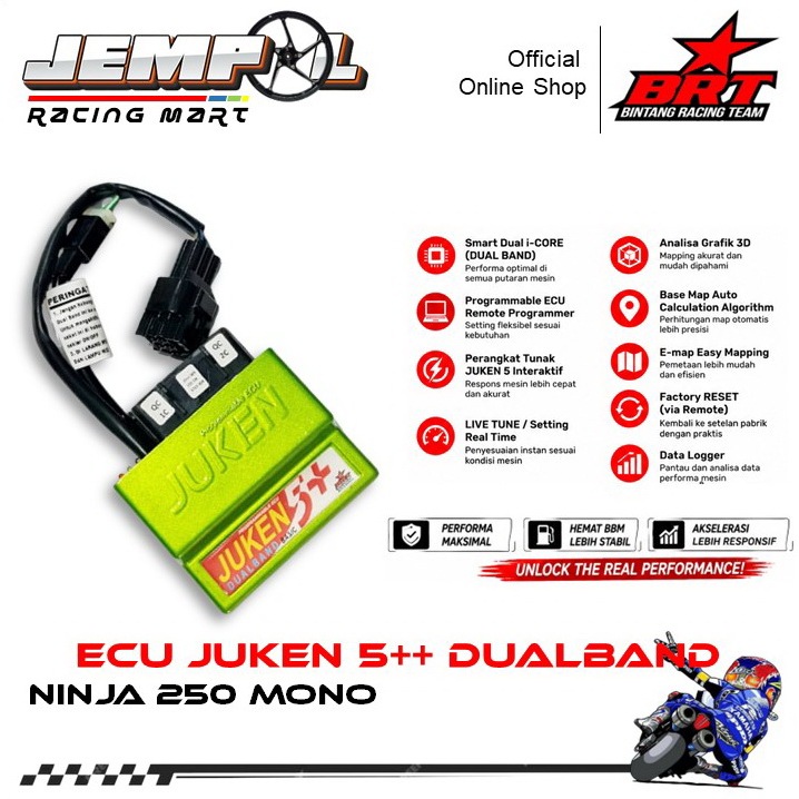 BRT ECU Juken 5++ Dualband Racing Turbo Ninja 250 Mono Original