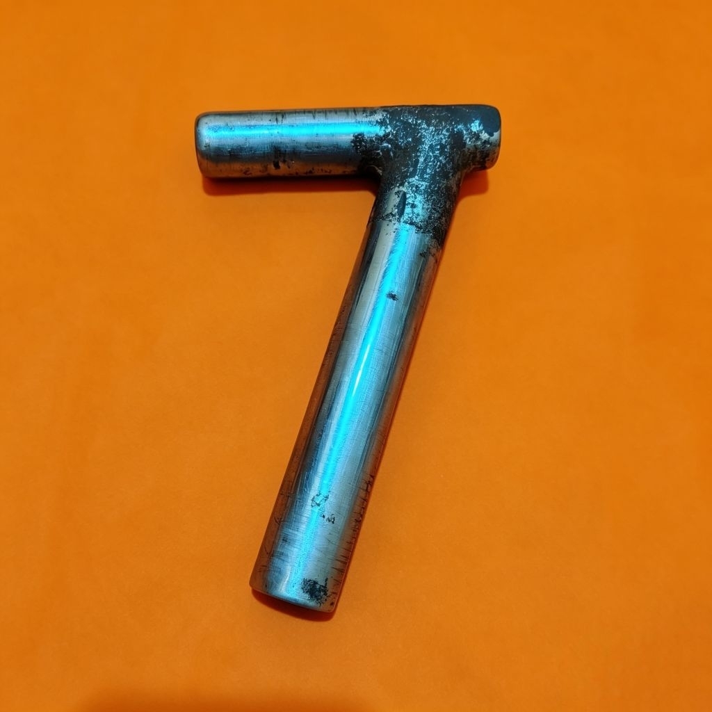 Seatpost cagak sadel sepeda onthel tua model angka 7 untuk Fongers tua Simplex tua Gazelle tua Ralei