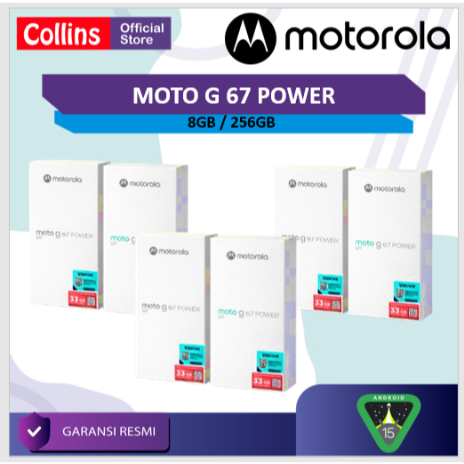 Motorola G67 Power 5G 8GB/256GB Snapdragon7s Gen2 50MP Sony LYTIA600 - 4K 32MP Selfie - 6.72" IP64 G