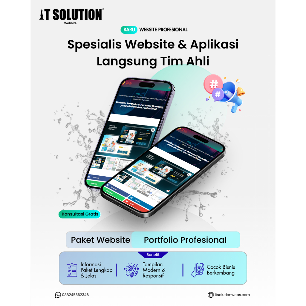 Paket Website Portofolio Profesional – Website Personal Branding Modern & Siap Online