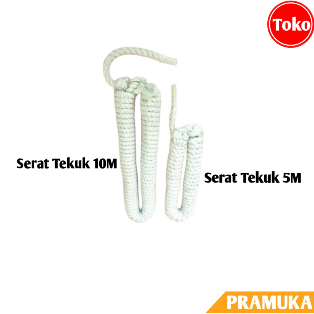 Tali Pramuka Serat Tekuk 5M & 10M / Tali Serat Pramuka / Tali Pancang Pramuka / Tali Tenda Pramuka /