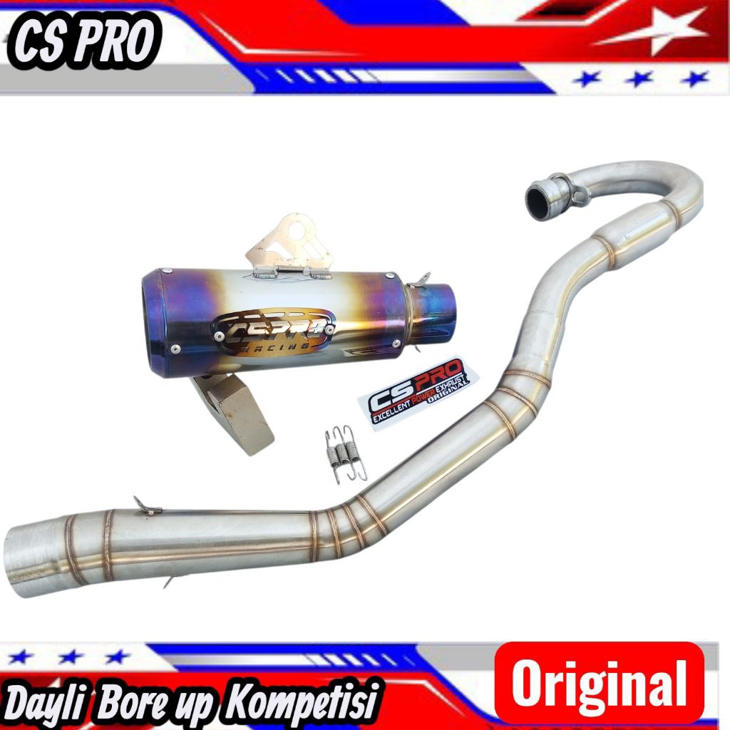 ORI CS PRO Knalpot racing KLX crf wr type bluemoon