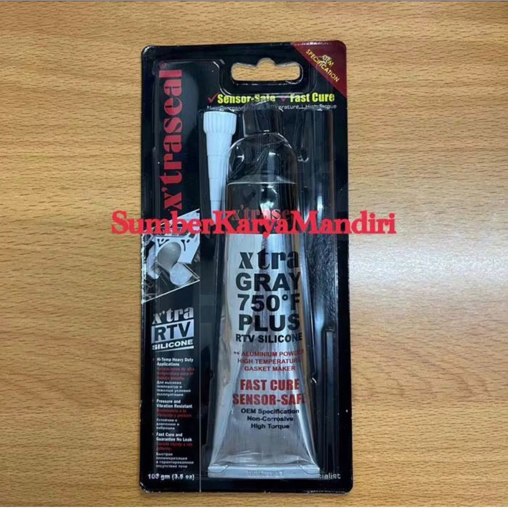 Xtra Gray 750°F Plus RTV Silicone Gasket Maker Xtraseal