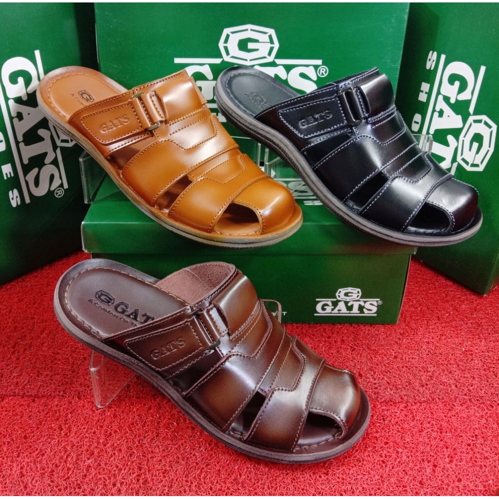 Sepatu sandal selop kulit GATS HG 061 original