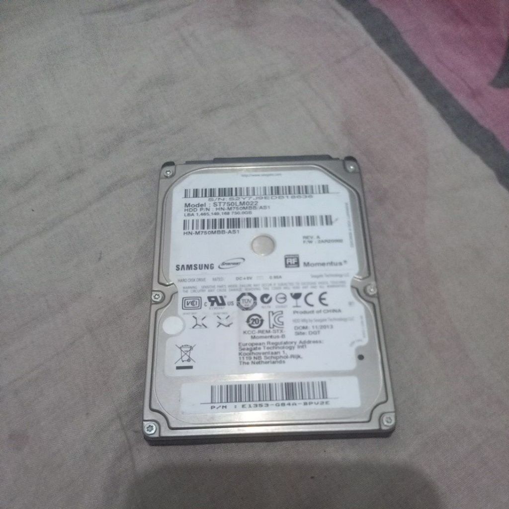 harddisk 2,5 inc 750gb sentinel 100