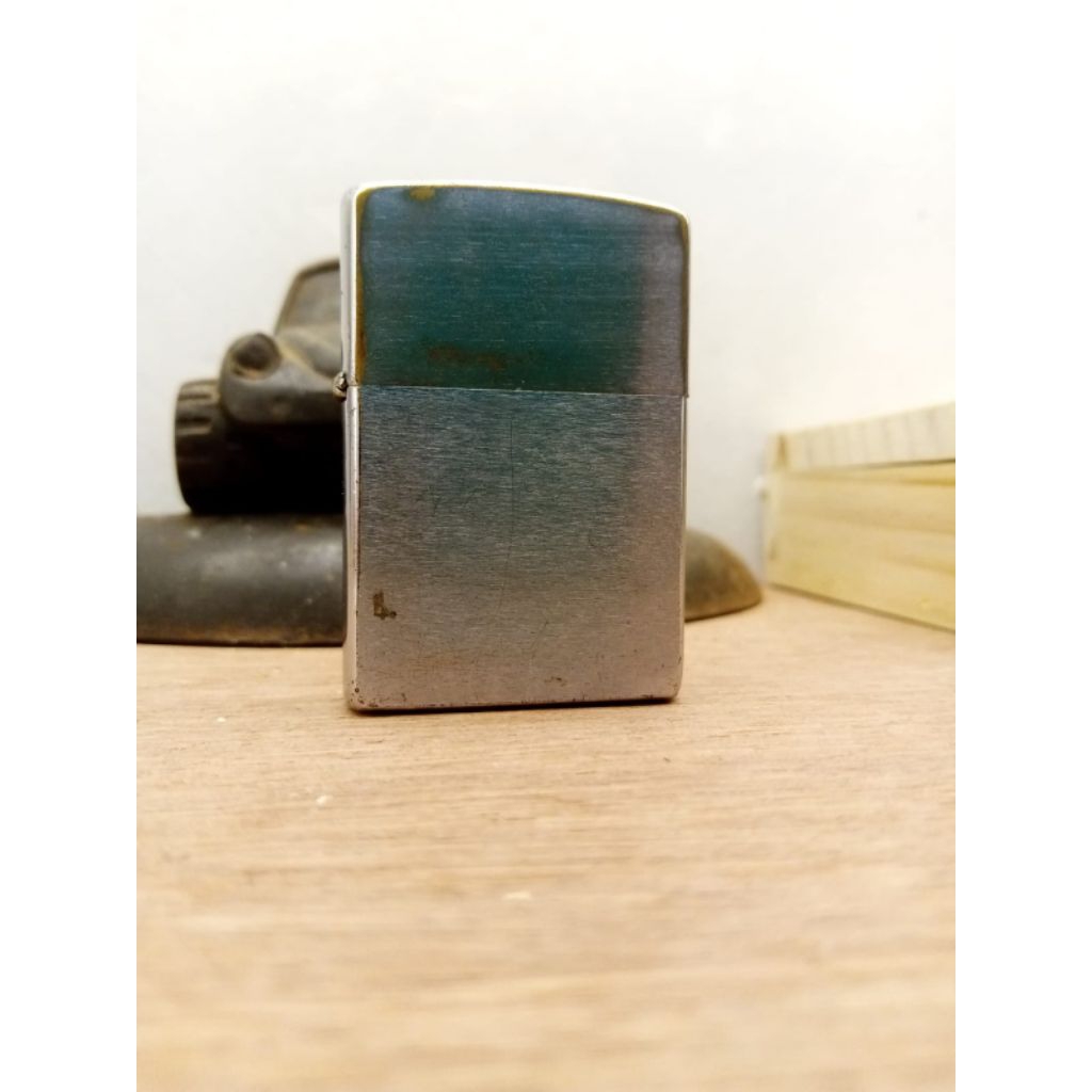 original Zippo Brushed chrome Romawi tahun 1995