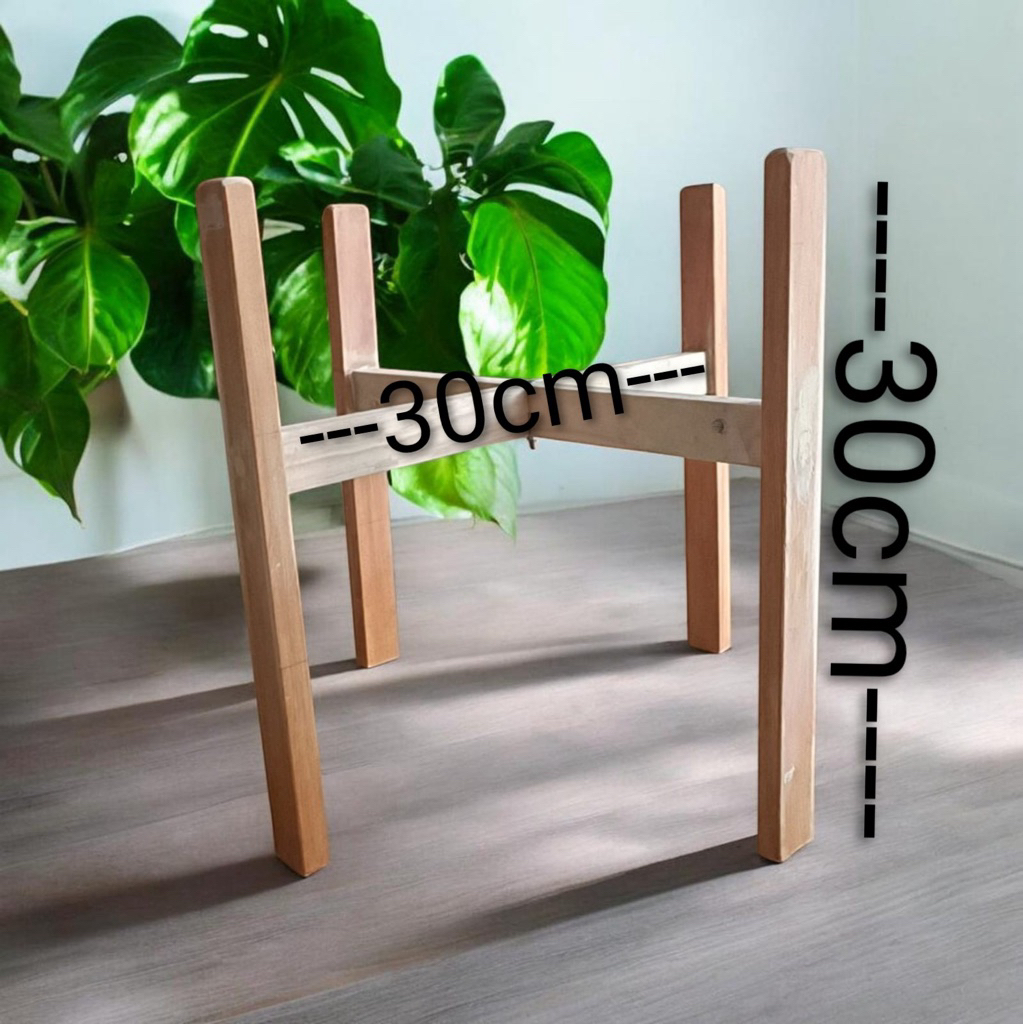 Standing pot kayu minimalis/pot planter