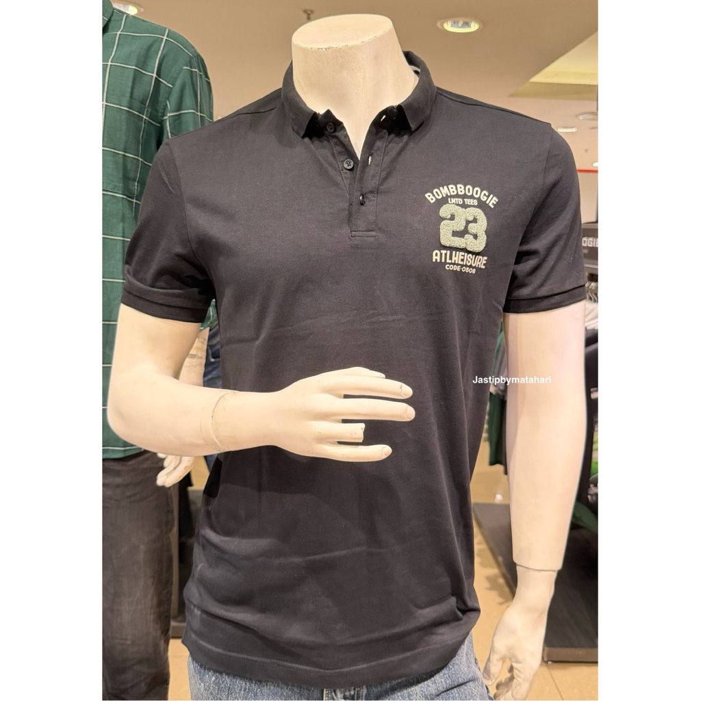 BOMBBOOGIE KEMEJA POLO SLIMFIT PRIA BAHAN SUPER TEBAL 100% ORIGINAL BY MATAHARI (S-XL)