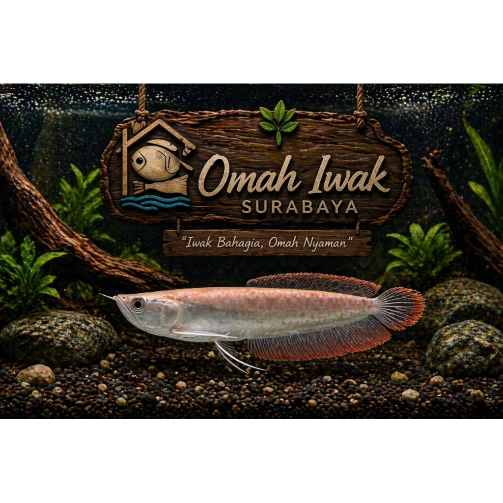 Arwana Silver Red (Sticker Ikan)