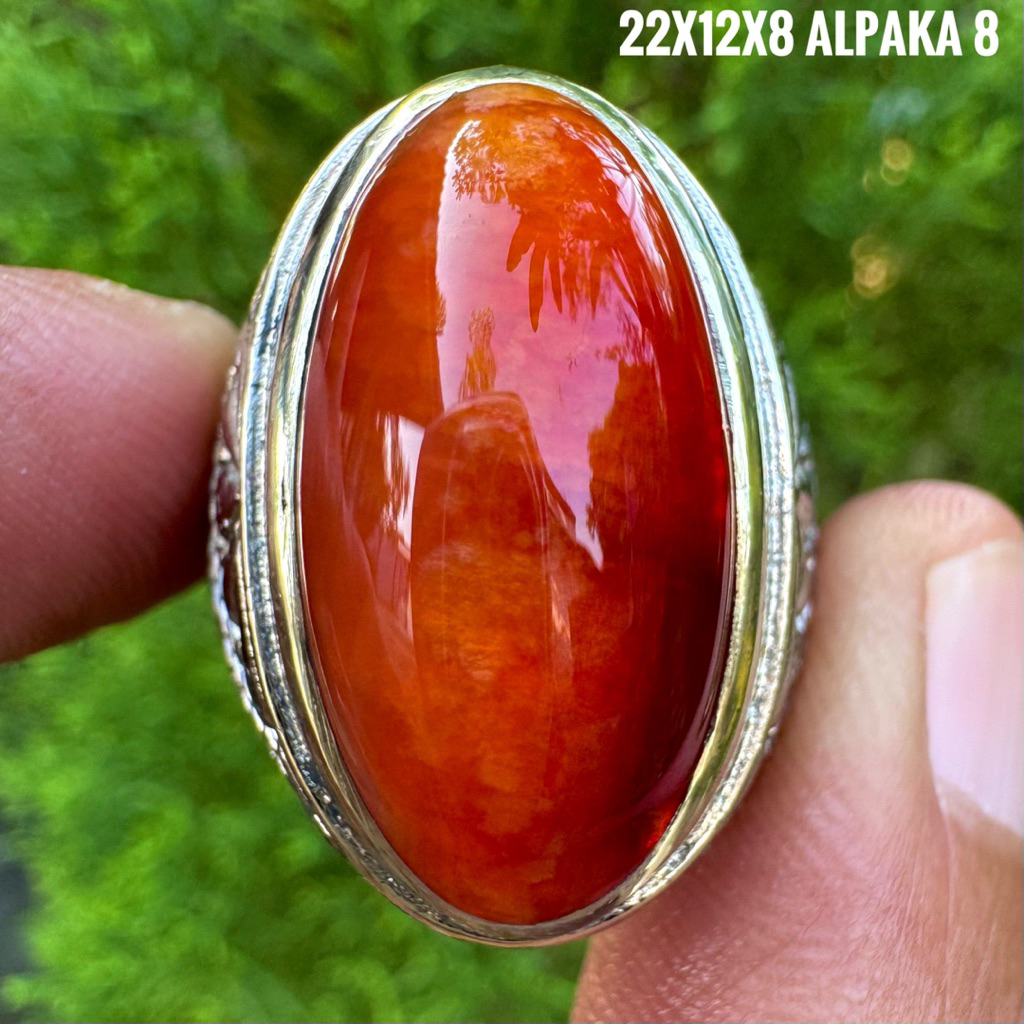 Cincin Batu Akik Natural Pandan (Asli Alam)