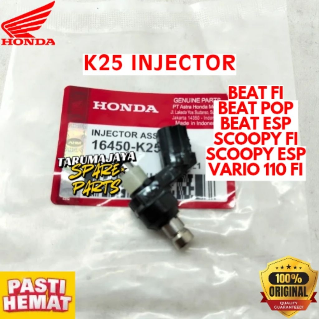 INJECTOR ORIGINAL HONDA INJECTOR BEAT FI, INJECTOR BEAT POP, INJECTOR BEAT ESP, INJECTOR SCOOPY FI, 