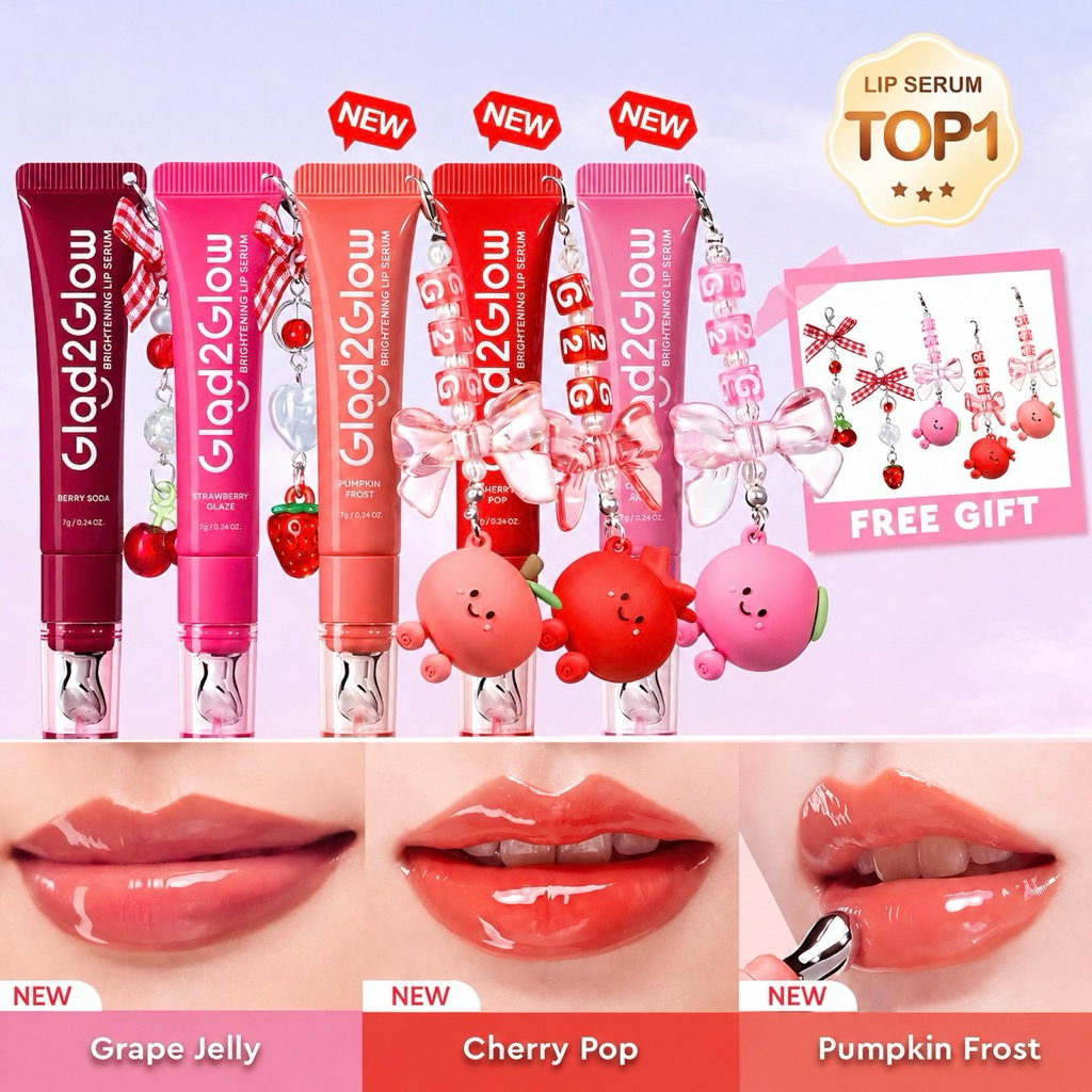 glad2glow g2g brightening lip serum