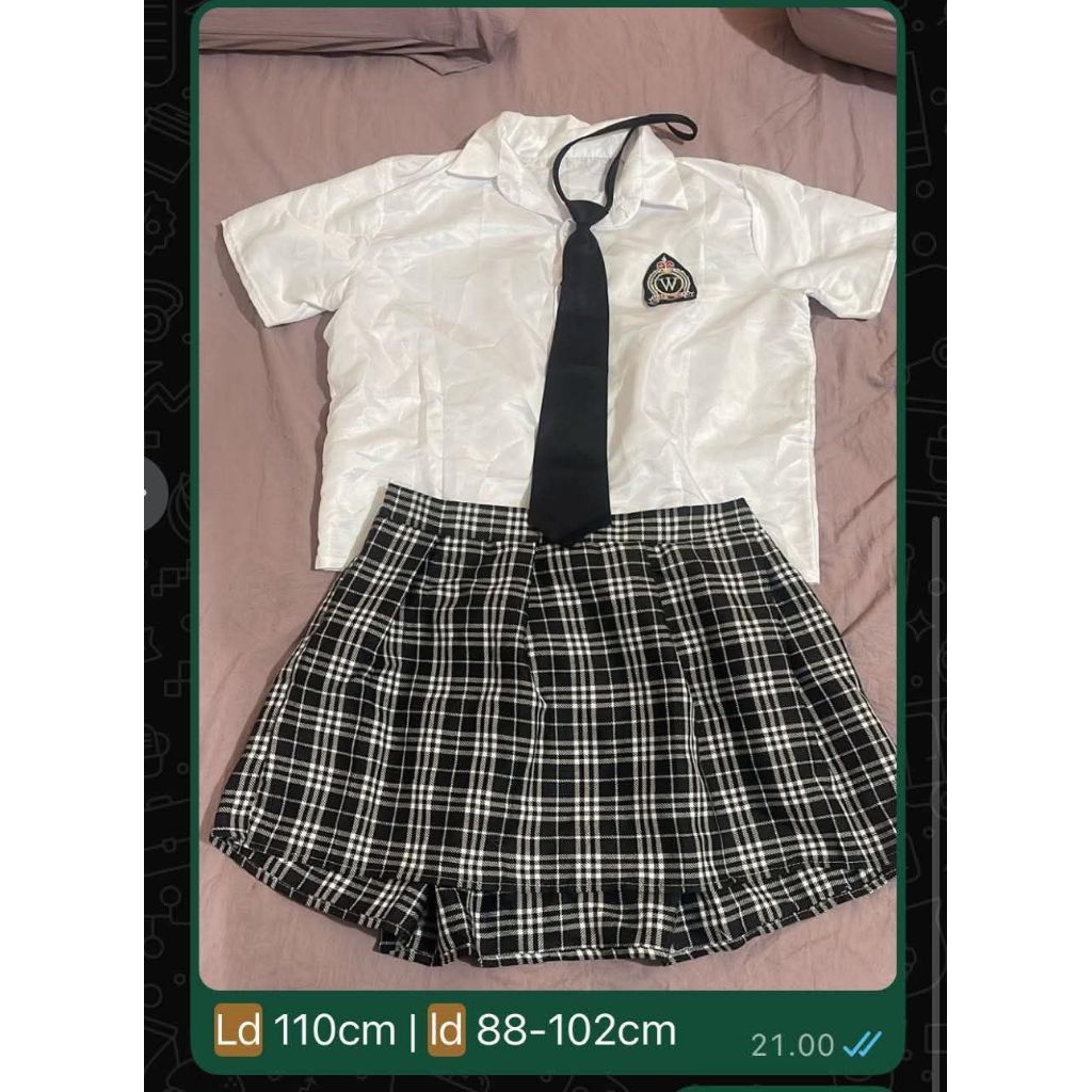 lingerie kostum sekolah jumbo wanita batam costume uniform school girl cosplays seragam student cost