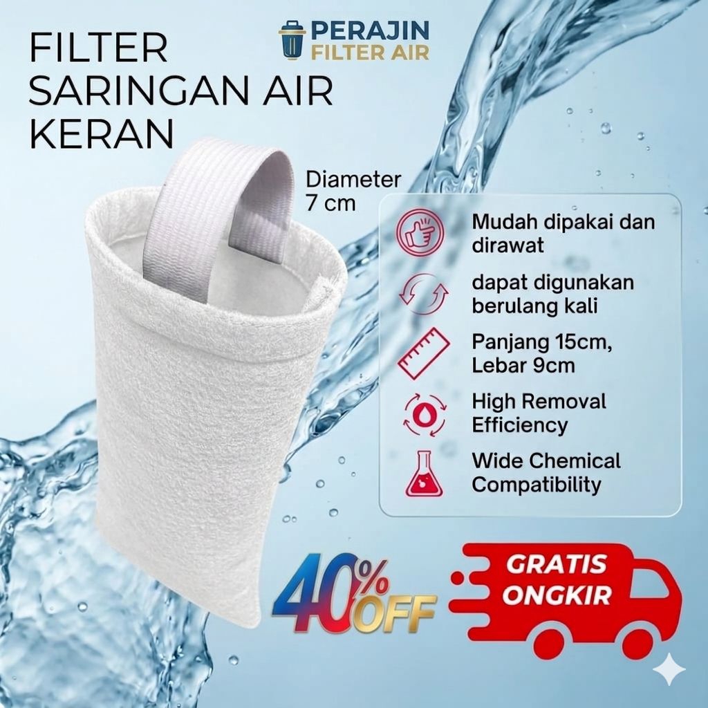 FILTER PENJERNIH AIR SARINGAN AIR BAHAN SUPER TEBAL COD