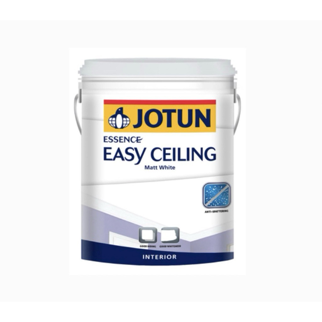 CAT JOTUN ESSENCE EASY CEILING WHITE 18L / CAT PLAFON