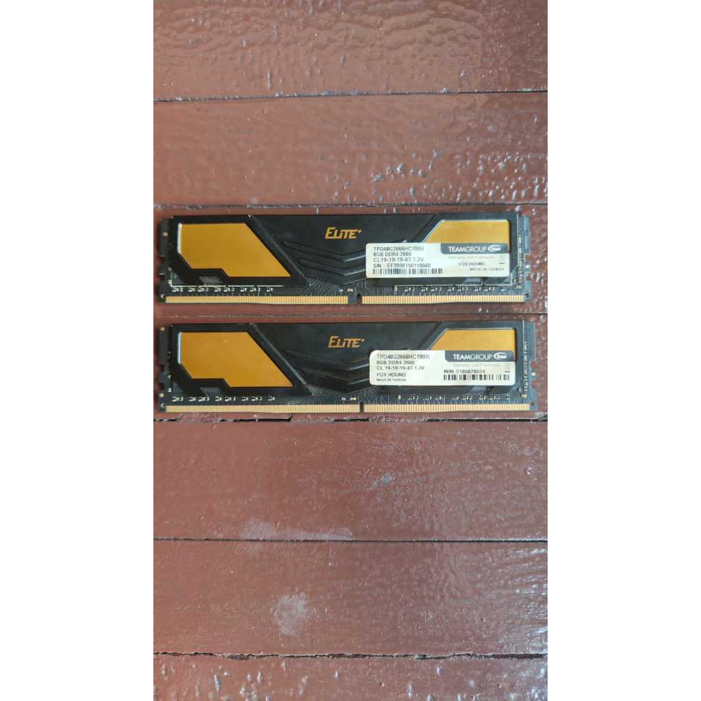 Ram DDR 4 Team Elite plus 16GB (8x2) 2666mhz