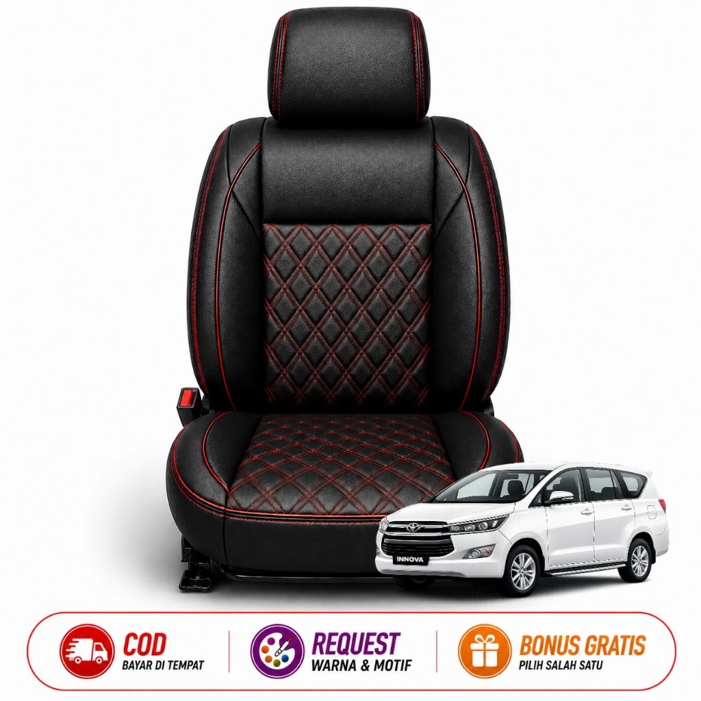 Cover Jok Innova Custom Full Set | Sarung Jok Mobil Toyota Innova