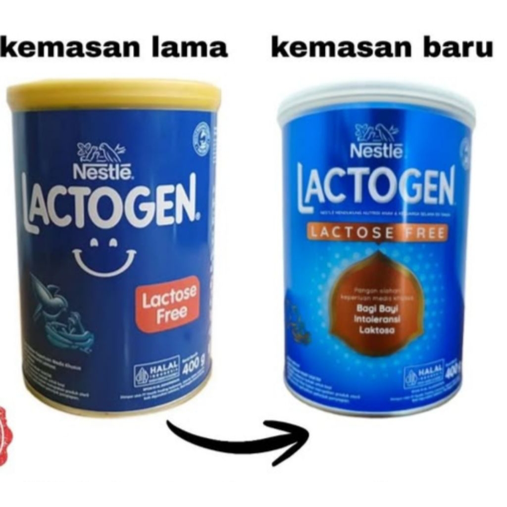 LACTOGEN LACTOSE FREE 400g - Bebas Laktosa, Dukung Pertumbuhan Bayi, Kemasan Bubble Wrap