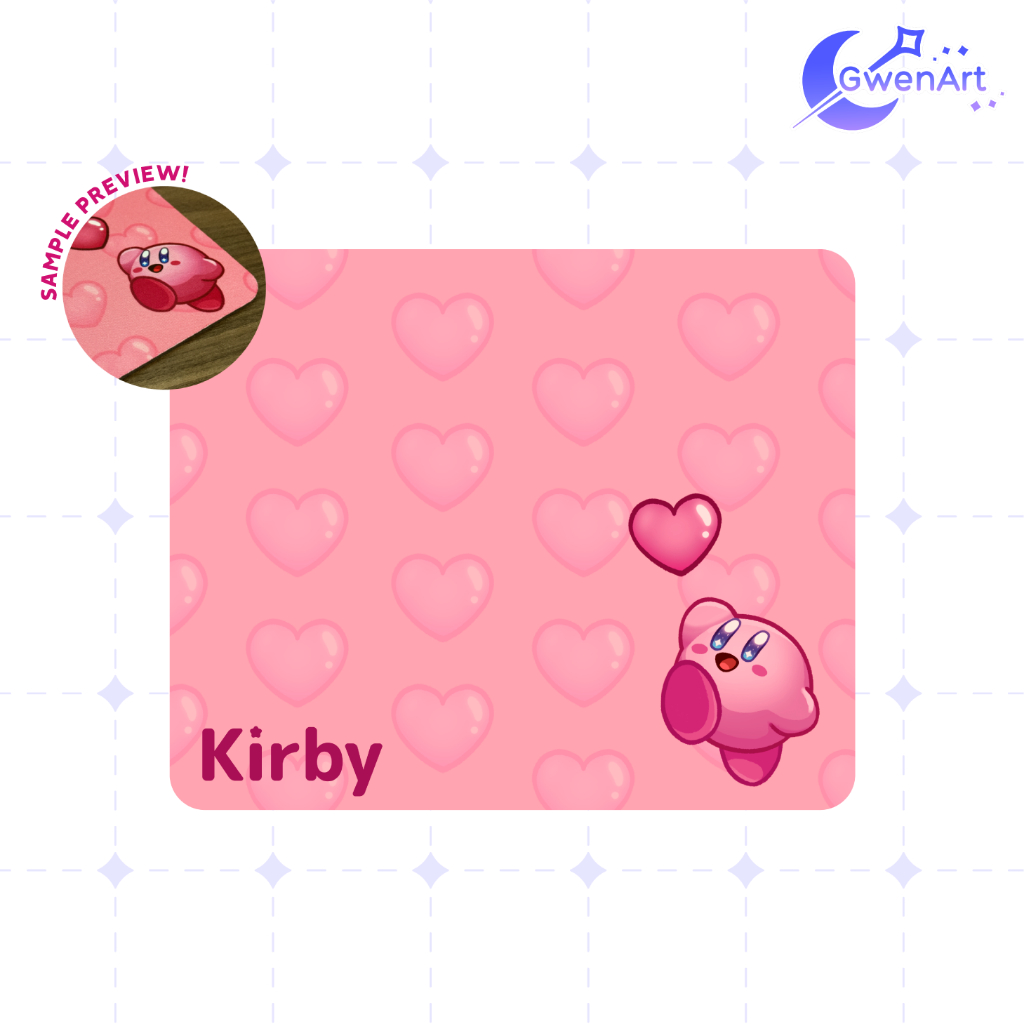 Heartful Kirby Mousepad