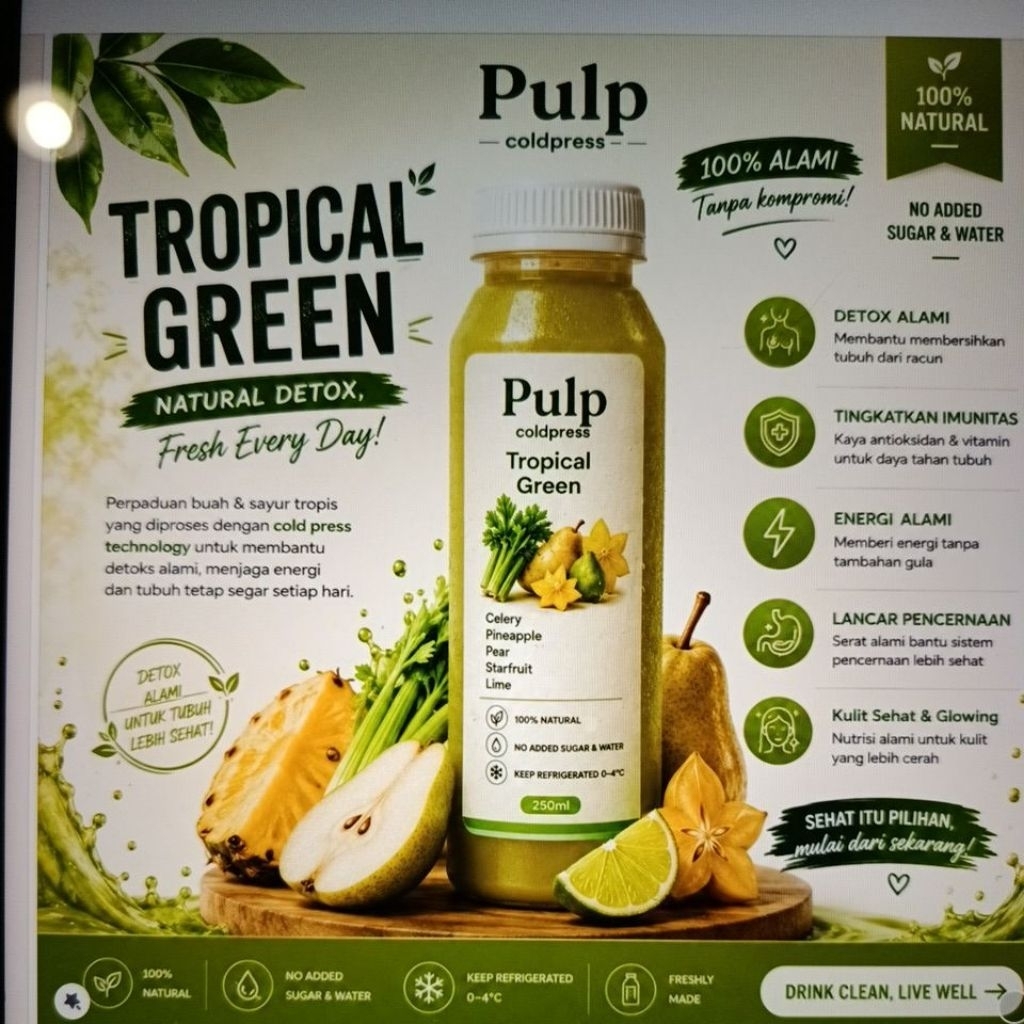 jus seledri menurunkan tekanan darah tropical green