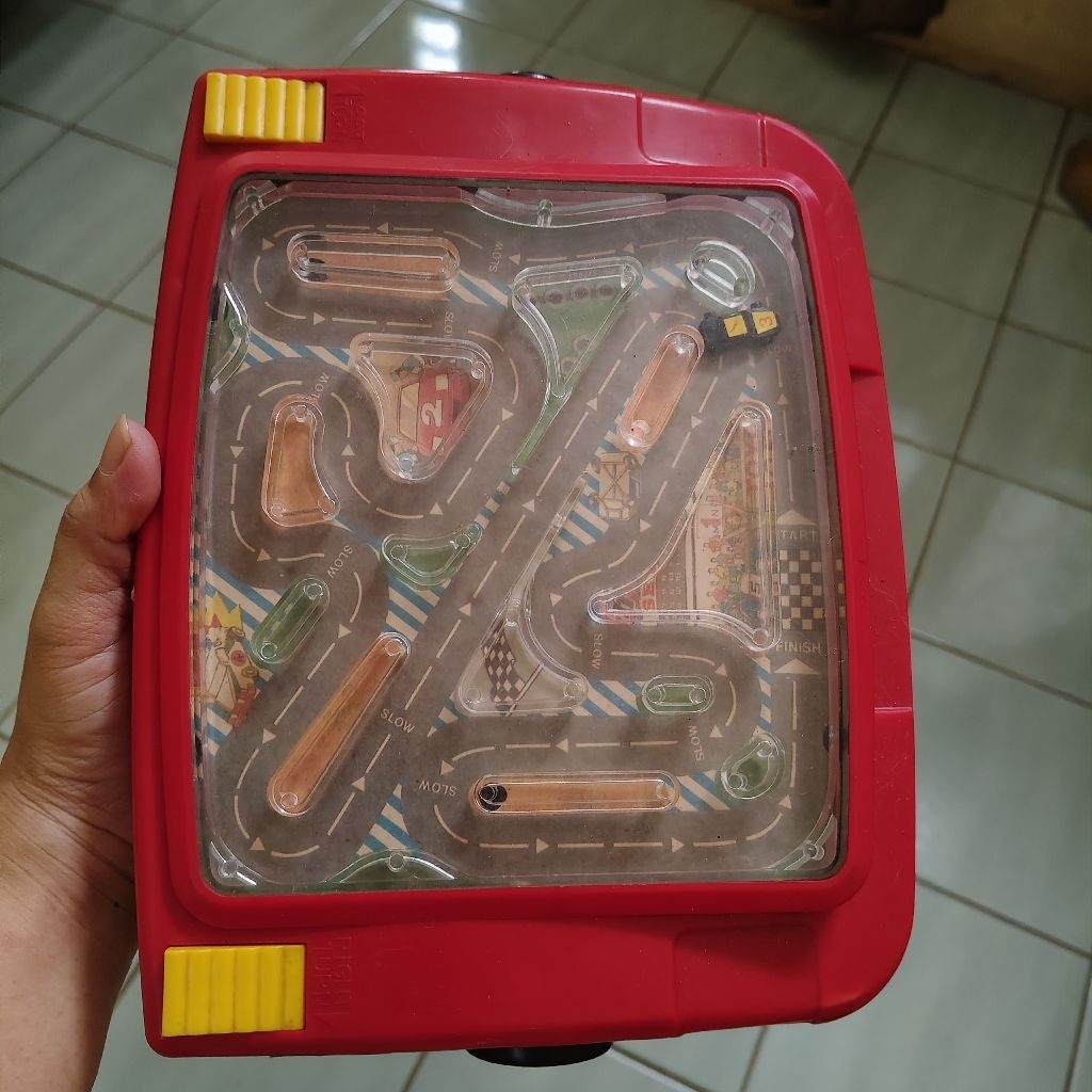 Diorama Game Watch Gimbot Gamebot  Bot Mobil Balap Street Road Racing Race Car Maps Rare Jadul Vinta