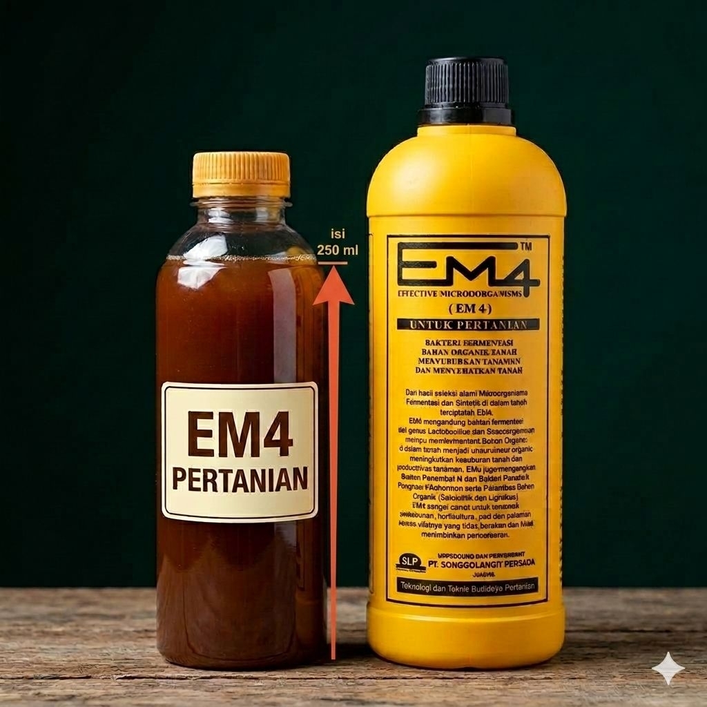 EM4 Pertanian Repack 250 ml - Aktivator Mikroorganisme Pertanian