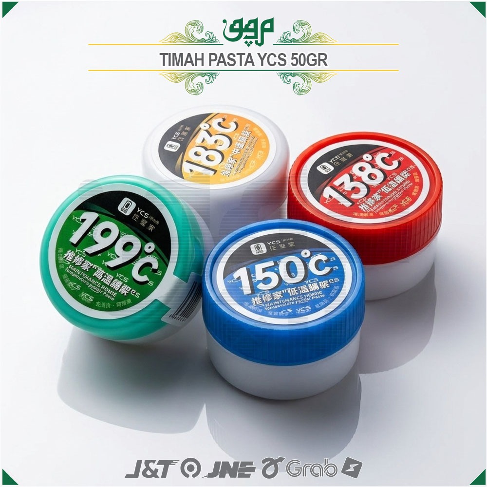 Timah Pasta YCS 138°C/Timah Pasta YCS 150°C / Timah Pasta YCS 183°C / Timah Pasta YCS 199°C 50gr