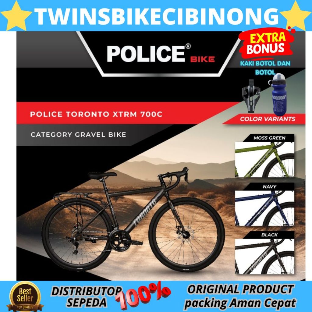 Sepeda Roadbike Gravel Police Toronto XTRM 700c