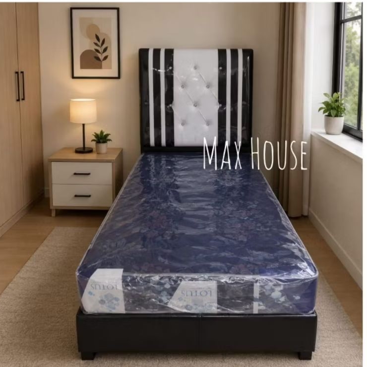 Kasur Bedset Busa Rebonded Lotus 90cm / Bedset Kasur Central Lotus 90 cm /  Mattras Rebounded Lotus 