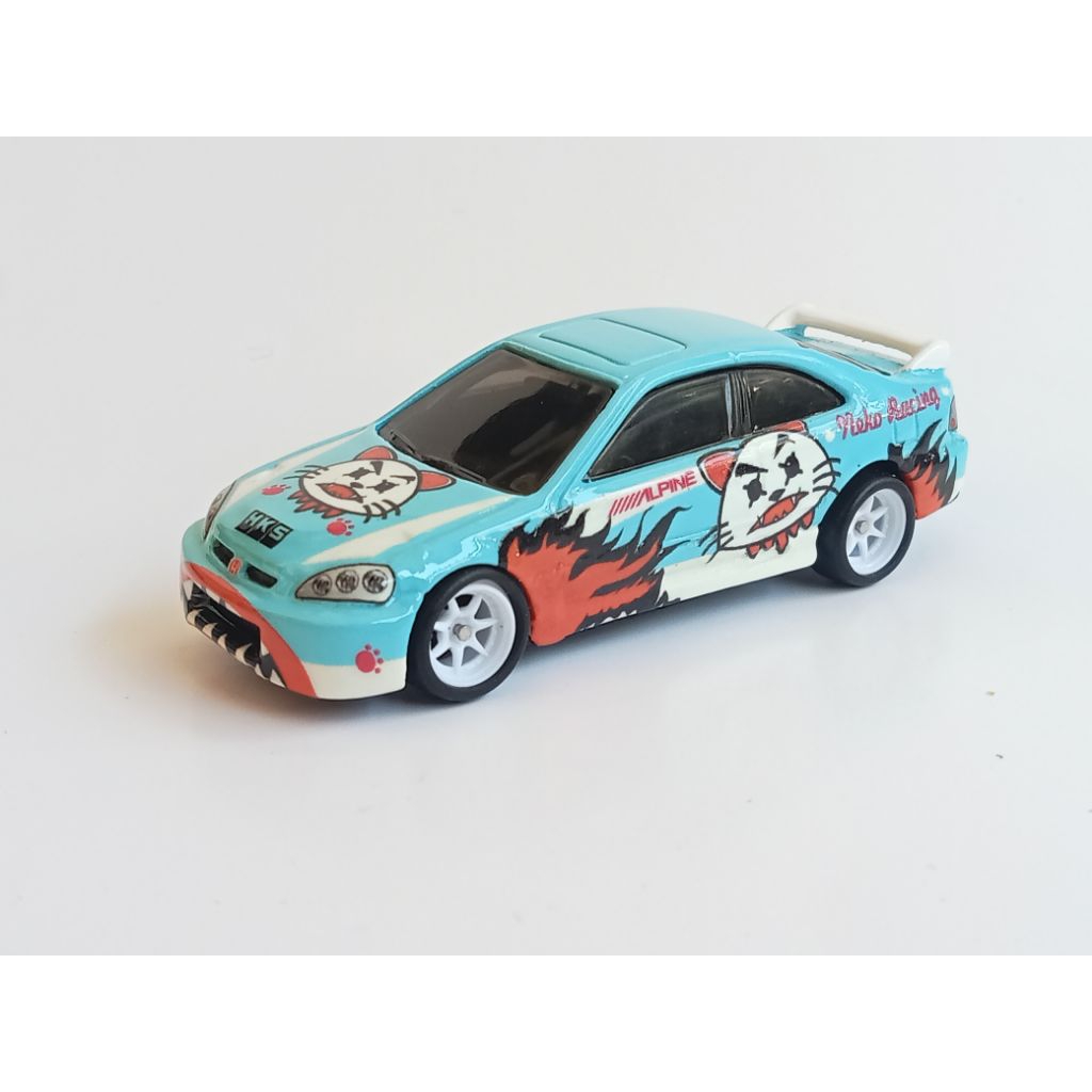 Hotwheels Honda Civic Custom repaint unrivet