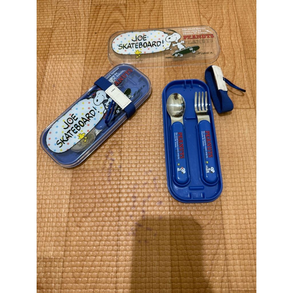 Preloved set sendok garpu Snoopy skater original dari jepang