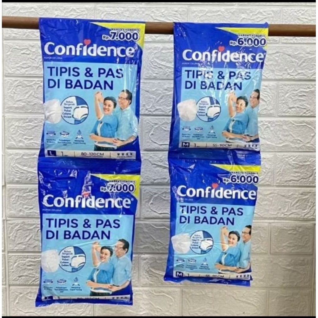 Confidence Popok celana dewasa size L isi 4 pcs (Termurah)