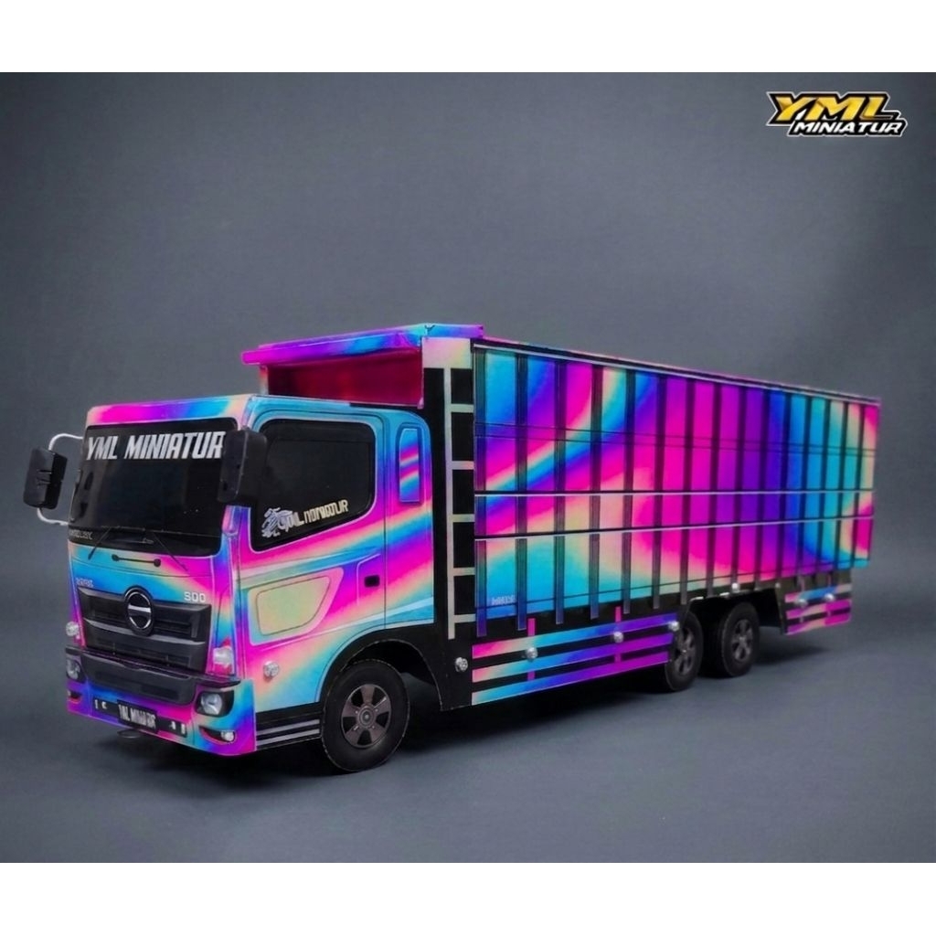 miniatur truk tronton Hino non lampu