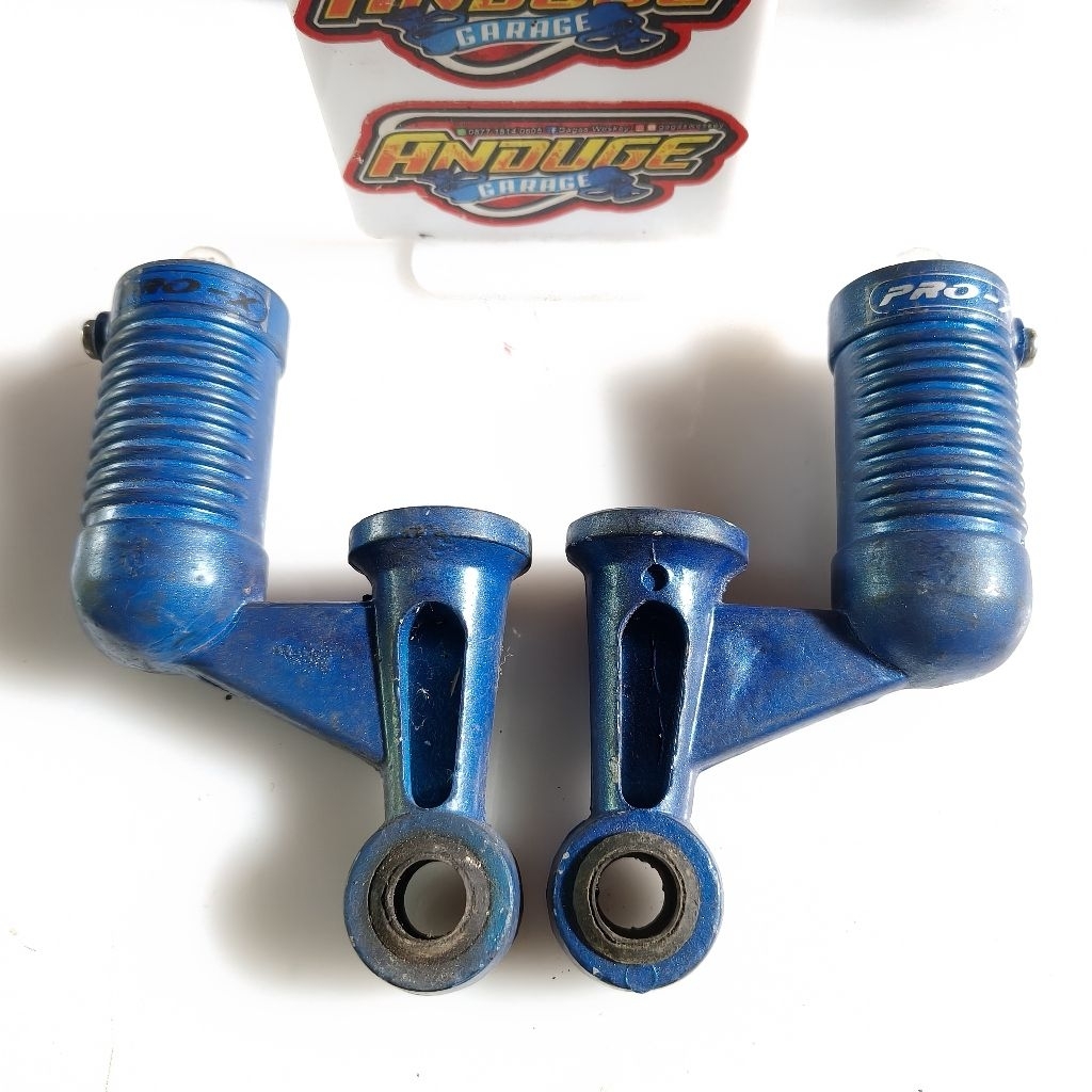 Variasi tabung shockbreaker skok shock breaker belakang lawas jadul vintage model tmt posh biru