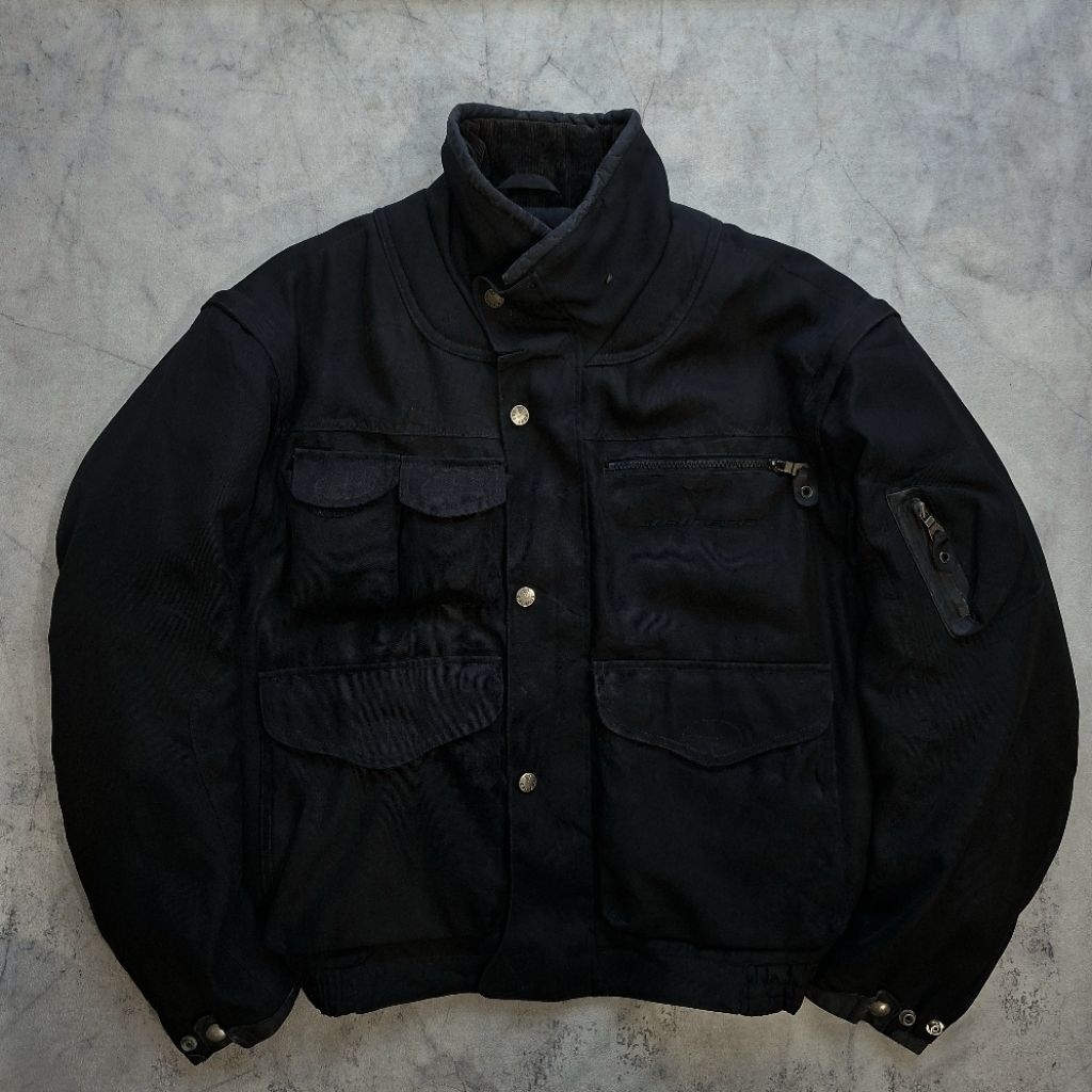 Motor Racing Jaket Vintage Dainese Boxy Multipocket (Fullblack) RARE ITEM