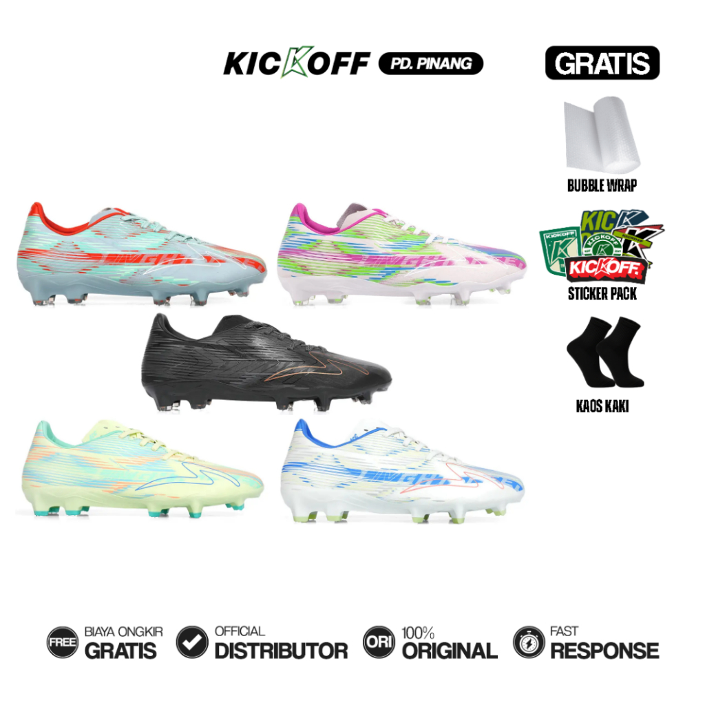 SEPATU BOLA SPECS ACCELERATOR LIGHTSPEED 4 NITRO PRO FG FREE KAOS KAKI