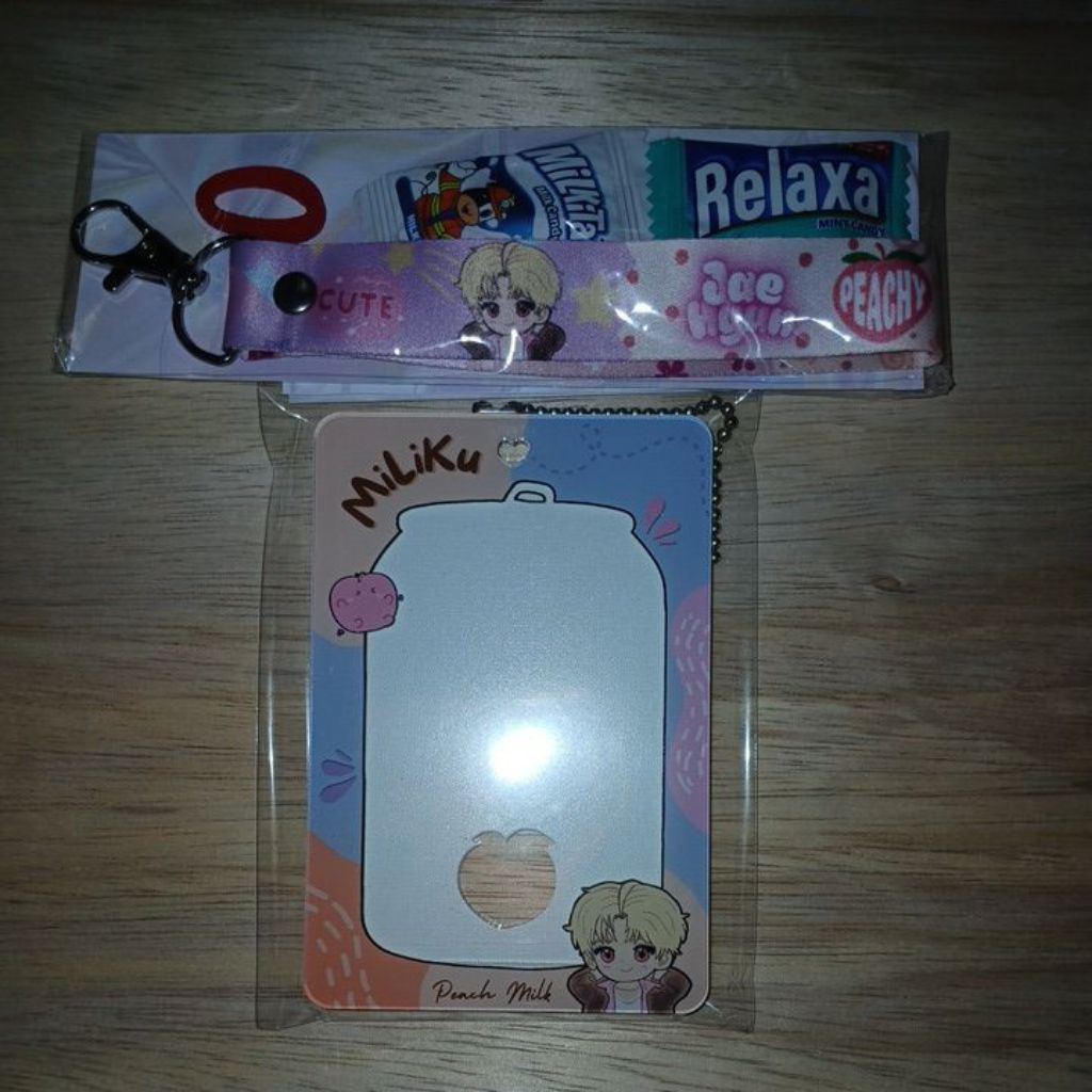[READY] CAHOL MILIKU PEACH JH - card holder akrilik 1 sisi jaehyun nct