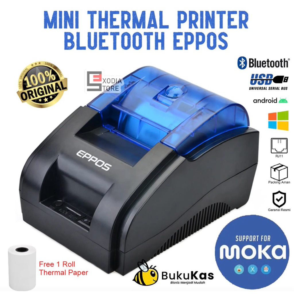 Bluetooth printer thermal eppos 58mm