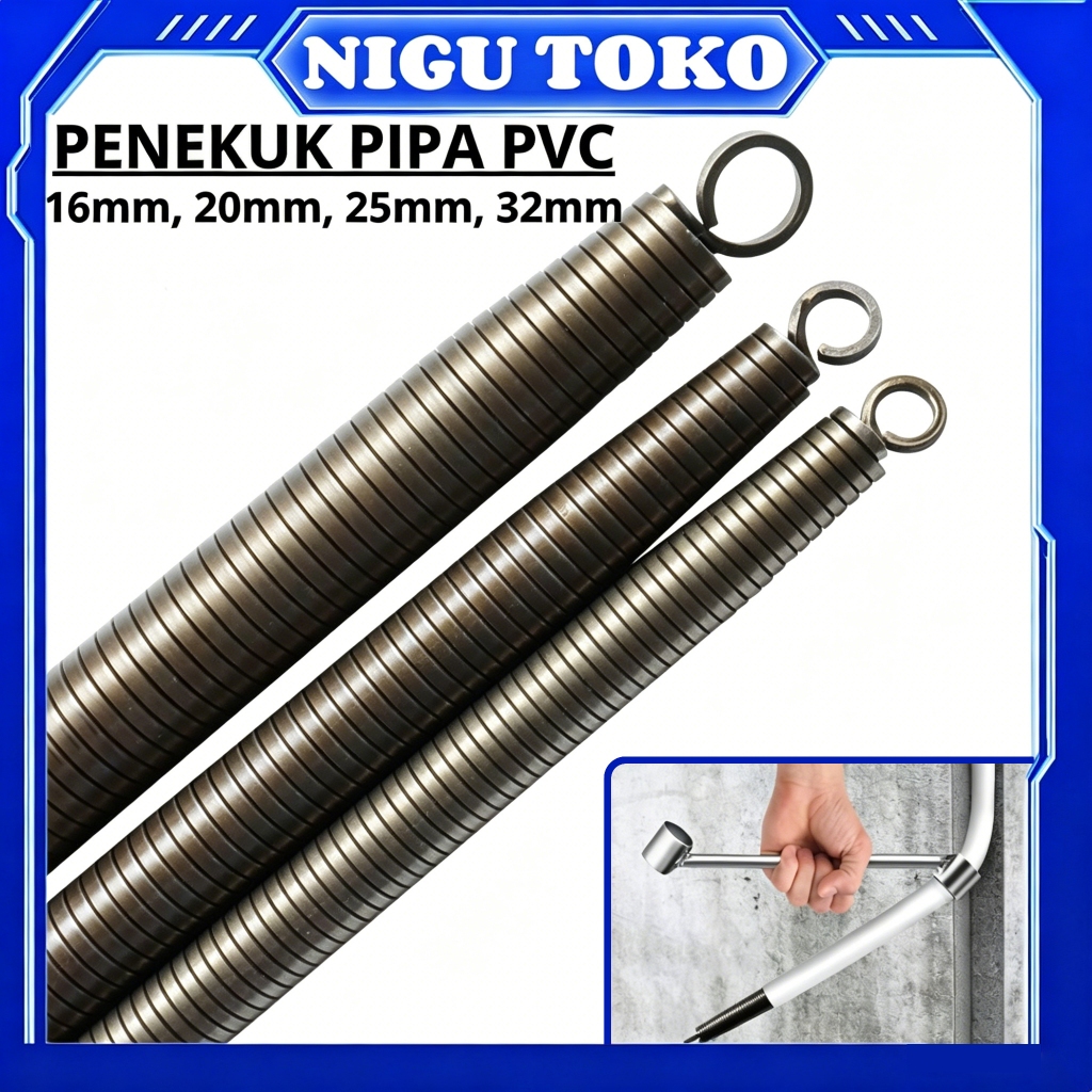16/20/25/32mm Penekuk Pipa PVC/Bending Spring Pipe/Pembengkok Conduit Listrik Spiral