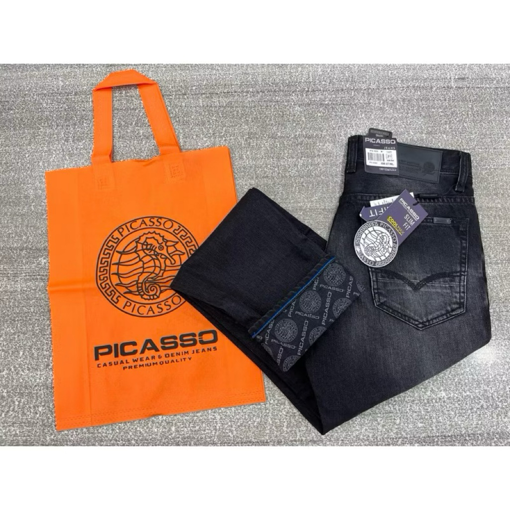 PROMOO CELANA PICASSO ORIGINAL JEANS PRIA // REGULER PICASSO ORIGINAL |/ CELANA JEANS PICASSO