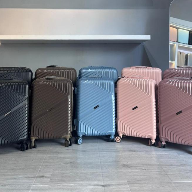 Koper Cabin Bagasi Hand Carry ABS TEBAL 20/24 Inch Koper Traveling Tahan Banting TSA Lock