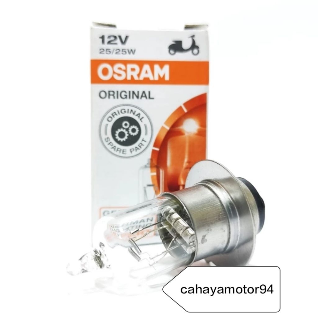 Bohlam Depan Osram Bohlam Halogen Osram 25watt Bohlam Lampu Depan 12V Lampu Depan Motor Osram
