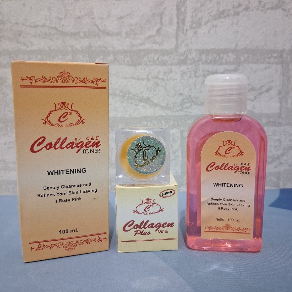 paket bedak Collagen super & toner