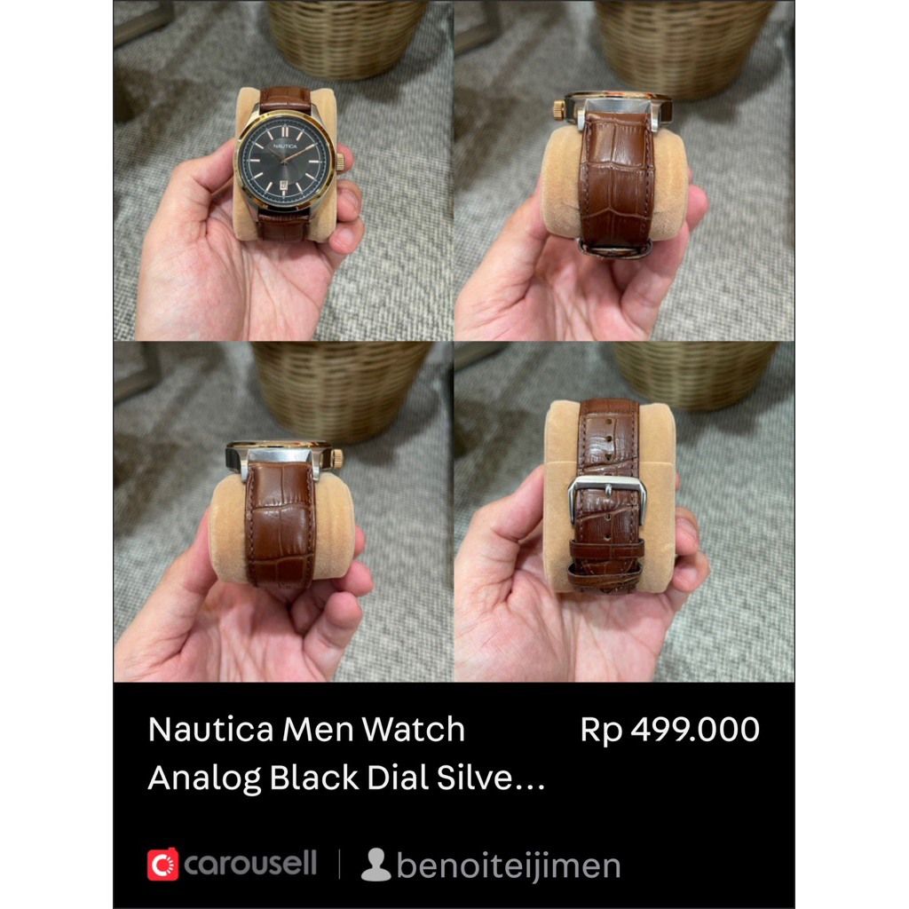 Nautica Jam Tangan Pria Kulit