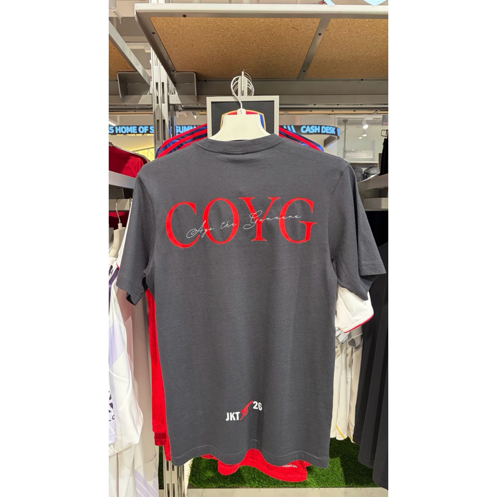 adidas Originals Arsenal FC T Shirt COYG Come On You Gunners Jakarta AFC Tee Black BNWT Original Res