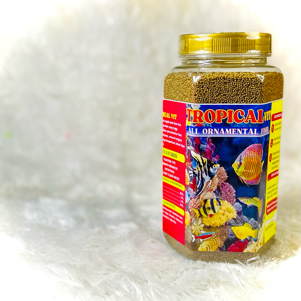 pelet ikan hias / pakan ikan hias / pelet cupang / pelet guppy / pelet Tropical besar / pakan ikan h