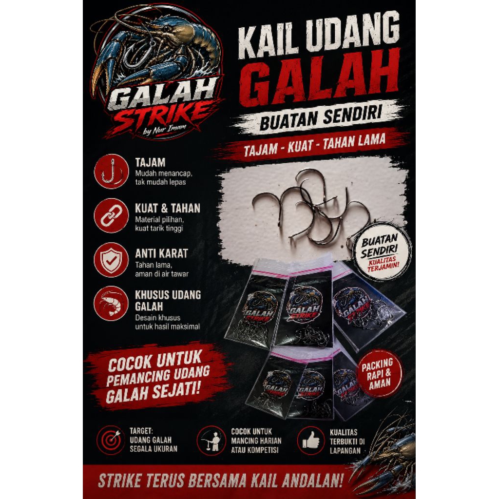 kail kusus udang galah